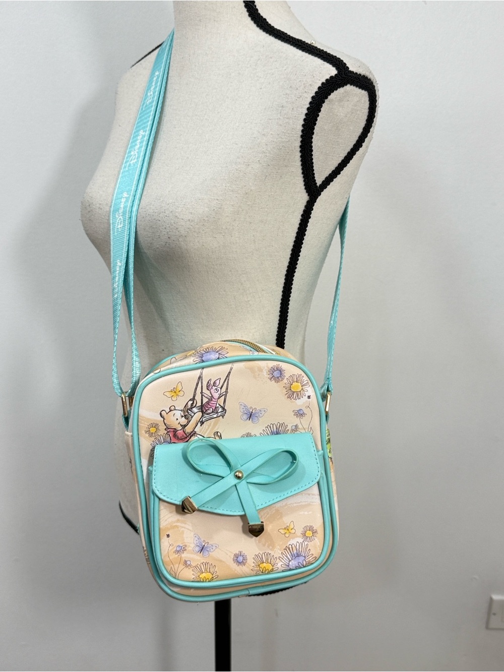 Disney Winnie the Pooh Crossbody with Decorative Bow Accent